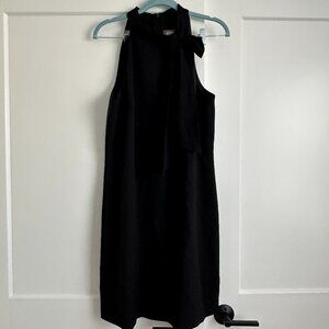 Vince Camuto Halter Bow Dress - Black - 14